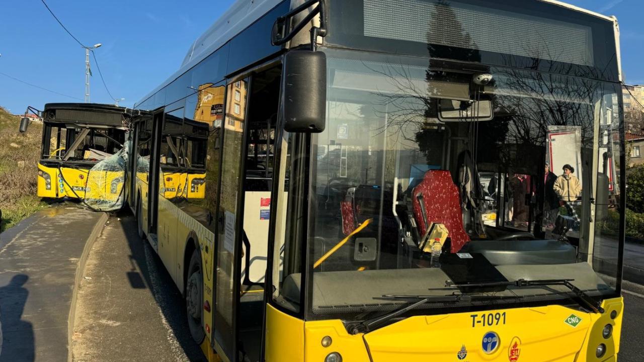 İstanbul'da iki ayrı noktada meydana gelen kazalarda 5 İETT otobüsü bulundu.