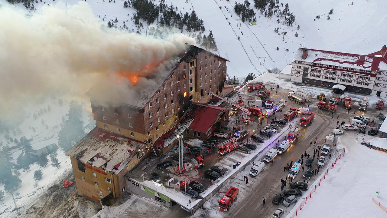 Kartalkaya Kayak Merkezi'nde Otel Yangını: 10 Ölü, 32 Yaralı