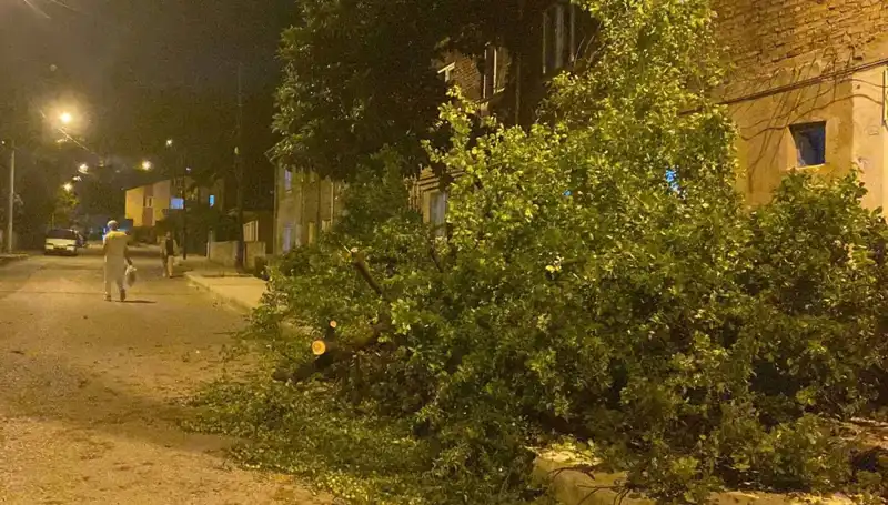 Karabük'te Görülen Şiddetli Fırtına, Hayatı Olumsuz Etkiledi