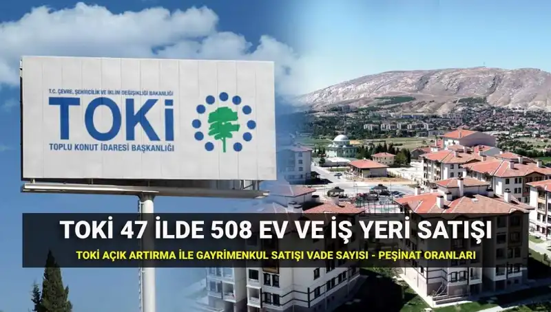 TOKİ 508 Ev ve İş Yeri Açık Artırma Tarihleri: Ayrıntılar ve İpuçları