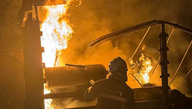 Tır Yangını Ormanda Felakete Neden Oldu: Ağaçlar Kül Oldu