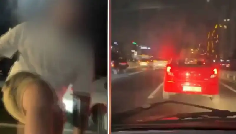 Trafik Magandası Yine Sahne Aldı: O Anlar Kamerada