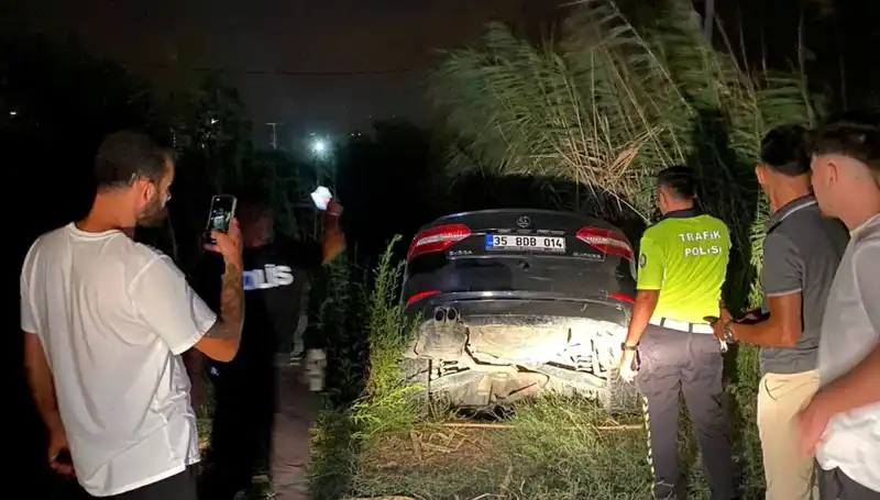 Dur İhtarına Uymayan Trafik Magandası, Dere Yatağına Düşerek Yakalandı